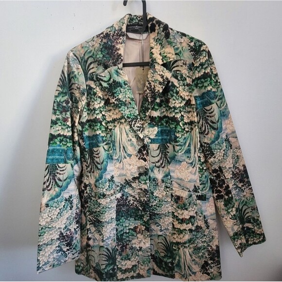 NWT Peruvian Connection women's Pastorale Velveteen Blazer Jacket Size 2 XS - Picture 2 of 13